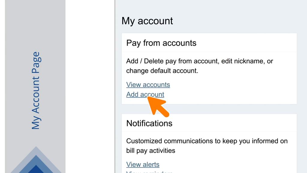 Adding, Editing or Deleting an Account